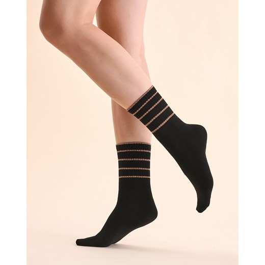 Skarpetki damskie Gabriella czarne bawełniane 