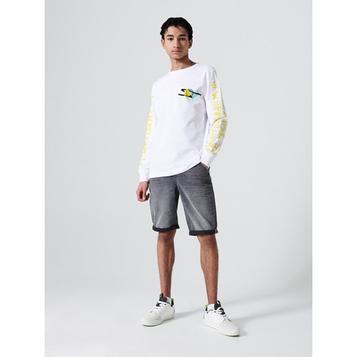 Cropp - Koszulka longsleeve Smiley® - biały Cropp XXL okazja Cropp