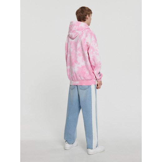 Cropp - Różowa bluza z kapturem - różowy Cropp XXL okazja Cropp