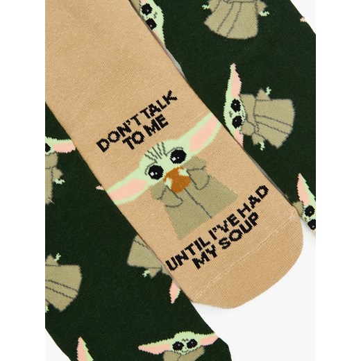 Cropp - 2 pack skarpetek z Baby Yodą - wielobarwny Cropp 35-38 Cropp wyprzedaż