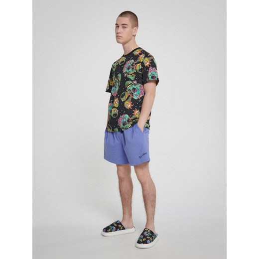 Cropp - Piżama Rick and Morty - fioletowy Cropp XL wyprzedaż Cropp