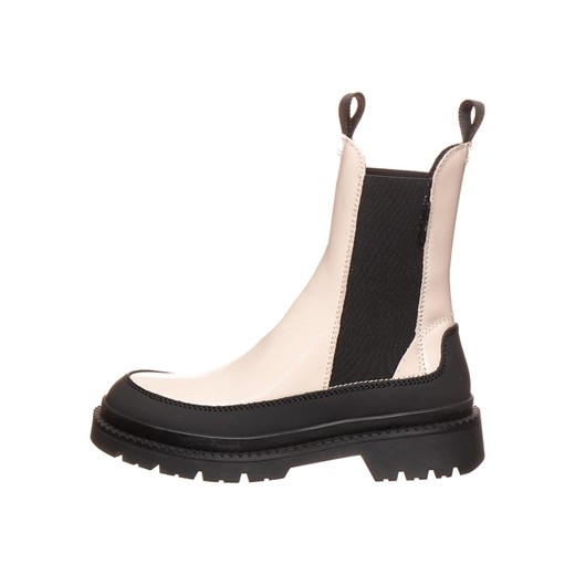 GANT Footwear Skórzane sztyblety w kolorze czarno-beżowym ze sklepu Limango Polska w kategorii Botki - zdjęcie 175850963