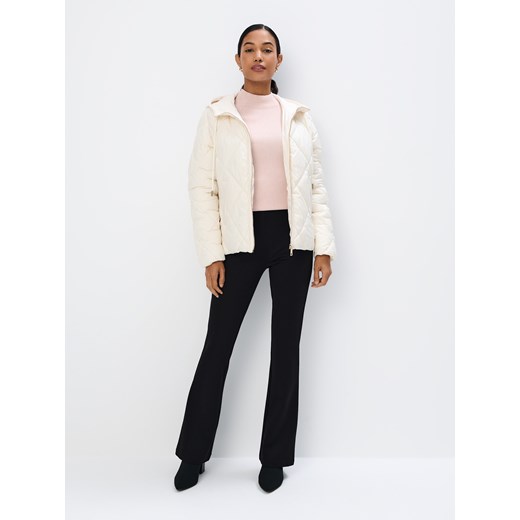 Kurtka damska beżowa Mohito z kapturem krótka 