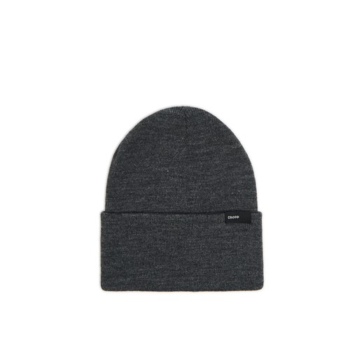 Cropp - Szara czapka beanie - szary ze sklepu Cropp w kategorii Czapki zimowe męskie - zdjęcie 175855134
