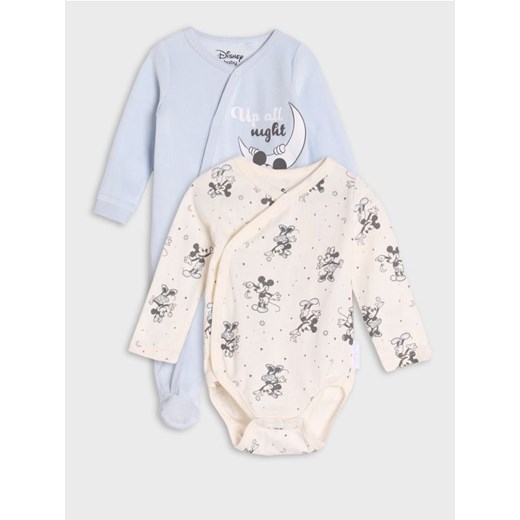 Sinsay - Pajacyk Myszka Miki - kremowy ze sklepu Sinsay w kategorii Odzież dla niemowląt - zdjęcie 175856554