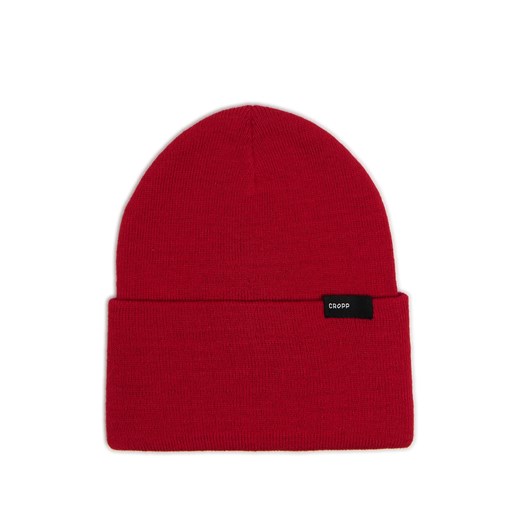 Cropp - Czerwona czapka beanie - czerwony Cropp Uniwersalny Cropp
