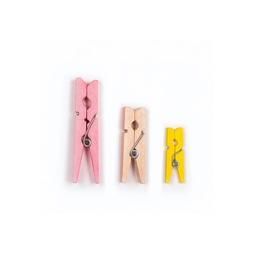 Folia Drewniane klamerki (48 szt.) w różnych kolorach Folia onesize Limango Polska okazja