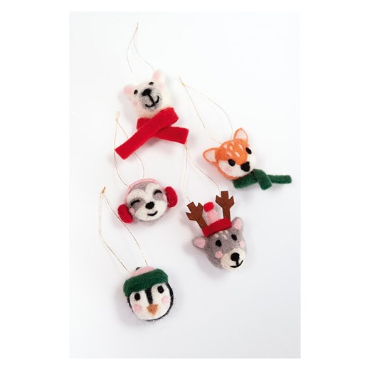 Folia Filcowe kolorowe kulki &quot;Winter Animals&quot; (5 szt.) Folia onesize okazja Limango Polska