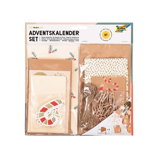 Folia 97-częściowy kalendarz adwentowy &quot;Falala&quot; w kolorze Folia onesize promocja Limango Polska