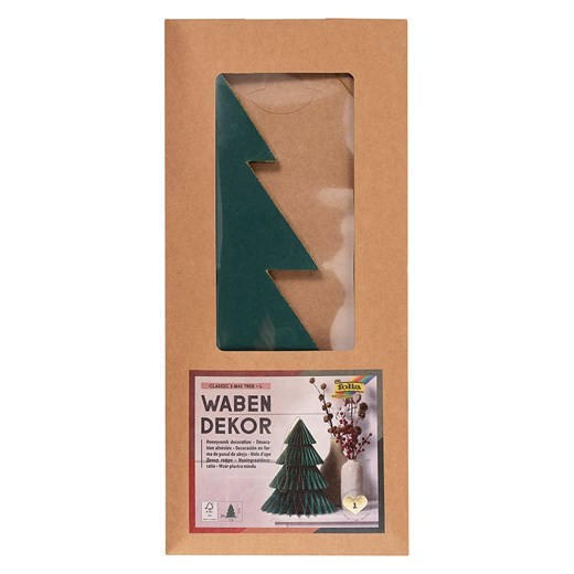 Folia Dekoracja &quot;Classic Xmas Tree&quot; w kolorze ciemnozielonym - wys. 32 Folia onesize promocja Limango Polska