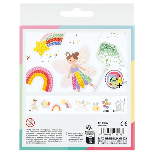Folia Zestaw "RAINBOW" do malowania diamentami w różnych kolorach Folia onesize okazja Limango Polska