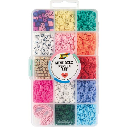 Folia Zestaw koralików &quot;Mini Disc&quot; w różnych kolorach Folia onesize okazyjna cena Limango Polska