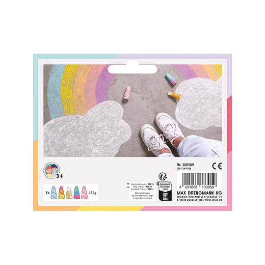 Folia Kreda uliczna &quot;UNICORN&quot; w różnych kolorach Folia onesize okazyjna cena Limango Polska
