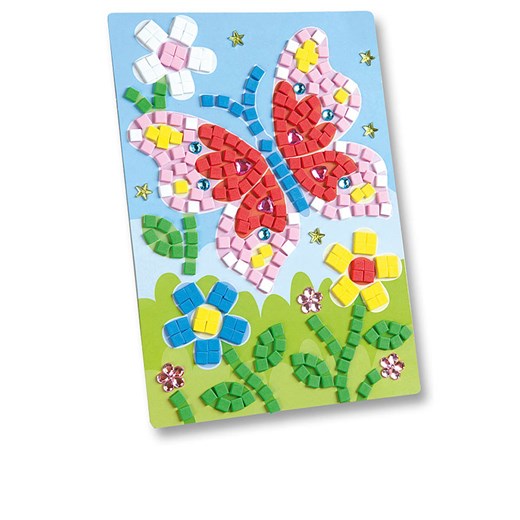 folia PAPER Zestaw mozaiki &quot;Butterfly&quot; z gumy piankowej - 3+ ze sklepu Limango Polska w kategorii Zabawki - zdjęcie 175875470
