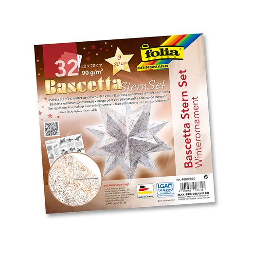 folia PAPER Zestaw w kolorze biało-miedzianym do origami - Ø 30 cm ze sklepu Limango Polska w kategorii Zabawki - zdjęcie 175875504