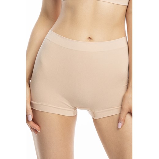 Figi Julimex Bamboo Boyshort beżowy ze sklepu kontri.pl w kategorii Majtki damskie - zdjęcie 175877401