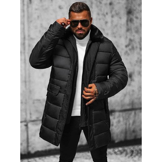 Kurtka zimowa męska czarna OZONEE JS/22M63/392 Ozonee 2XL/56 ozonee.pl