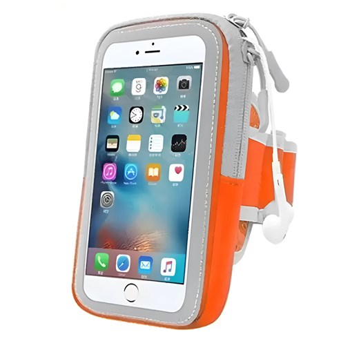 Etui na telefon do biegania - Pomarańczowy / Uniwersalny ze sklepu Valetta.pl w kategorii Etui - zdjęcie 175906074