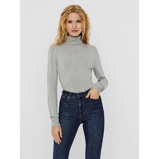 Vero Moda Koszulka w kolorze szarym ze sklepu Limango Polska w kategorii Bluzki damskie - zdjęcie 175910523