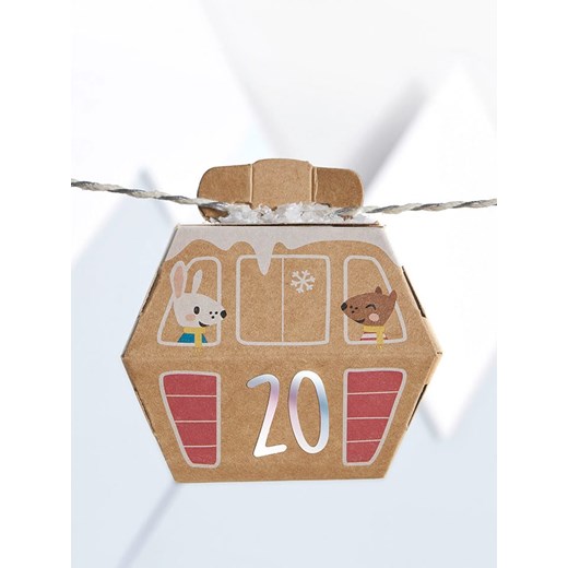 Folia Kalendarz adwentowy &quot;Village in the snow&quot; w kolorze Folia onesize okazyjna cena Limango Polska