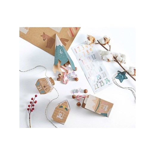 Folia Kalendarz adwentowy &quot;Village in the snow&quot; w kolorze Folia onesize promocyjna cena Limango Polska