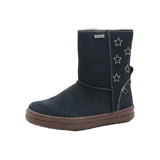 El Naturalista Skórzane kozaki zimowe w kolorze granatowym 35 wyprzedaż Limango Polska