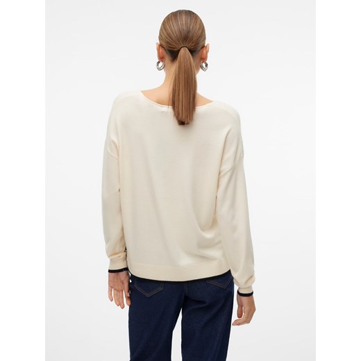 Vero Moda Sweter w kolorze kremowo-czarnym Vero Moda M okazyjna cena Limango Polska