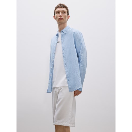 Reserved - Jeansowe szorty loose fit - biały Reserved 36 Reserved promocja