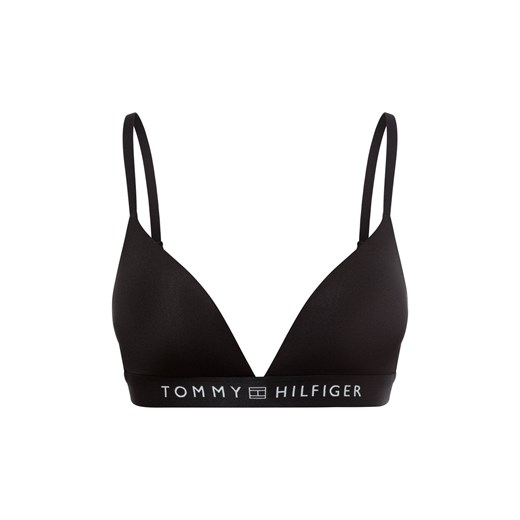 Tommy Hilfiger Biustonosz damski na fiszbinach Kobiety czarny jednolity ze sklepu vangraaf w kategorii Biustonosze - zdjęcie 175924270