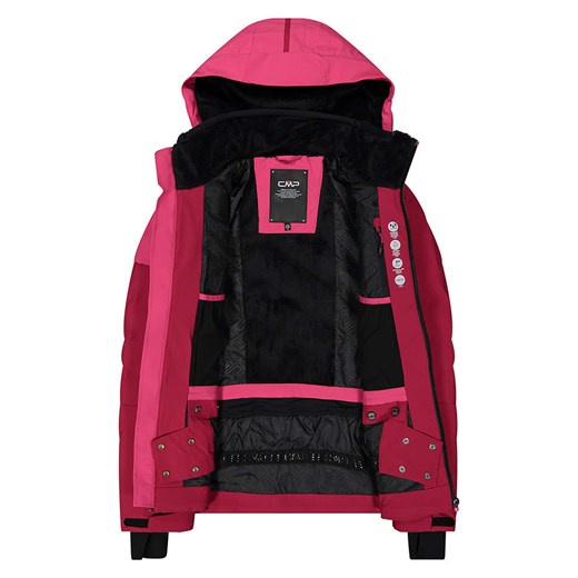 Kurtka damska CMP sportowa z kapturem z tkaniny krótka 