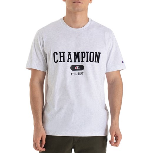 Koszulka Champion Crewneck 220432-EM007 - szara ze sklepu streetstyle24.pl w kategorii T-shirty męskie - zdjęcie 175926872
