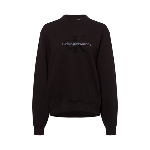 Calvin Klein Jeans Bluza damska Kobiety Bawełna czarny wzorzysty ze sklepu vangraaf w kategorii Bluzy damskie - zdjęcie 175927572