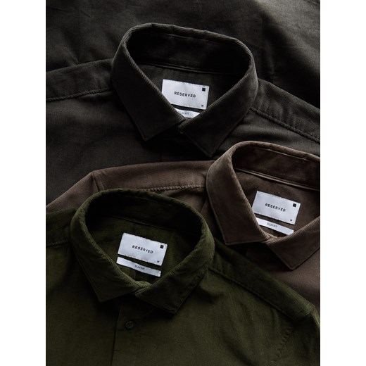 Koszula męska Reserved z długim rękawem z klasycznym kołnierzykiem 