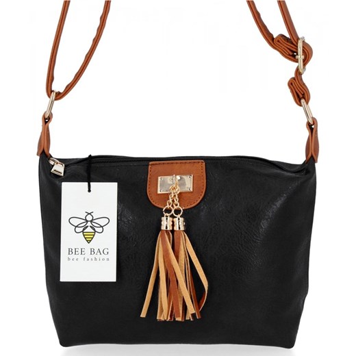 BEE BAG Uniwersalna Torebka Damska Listonoszka Gianna Czarna ze sklepu PaniTorbalska w kategorii Listonoszki - zdjęcie 175930981