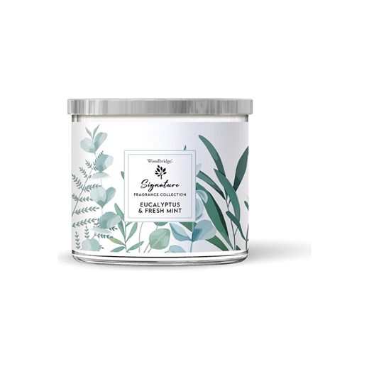 Woodbridge Świeca zapachowa &quot; Eucalyptus &amp; Fresh Mint &quot; - 410 g ze sklepu Limango Polska w kategorii Świece i dyfuzory - zdjęcie 175933172