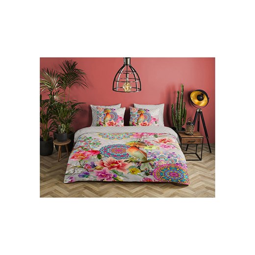 Hip Komplet pościeli satynowej "Bindi" w kolorze szarym ze wzorem Hip 135x200 cm promocyjna cena Limango Polska