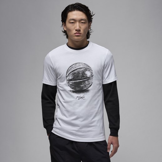 T-shirt męski Jordan - Biel Jordan L Nike poland