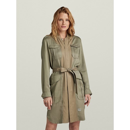 G-Star Sukienka w kolorze khaki ze sklepu Limango Polska w kategorii Sukienki - zdjęcie 175942333
