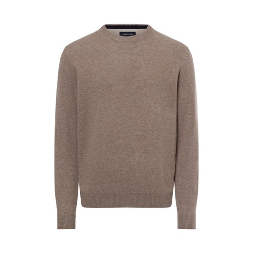 Nils Sundström Sweter męski Mężczyźni drobna dzianina melanżowy jednolity ze sklepu vangraaf w kategorii Swetry męskie - zdjęcie 175947361