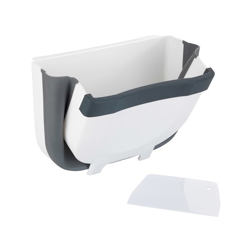 Wenko Kosz &quot;Fago&quot; w kolorze biało-szarym na śmieci na drzwi - 5 l ze sklepu Limango Polska w kategorii Kosze na śmieci - zdjęcie 175949240