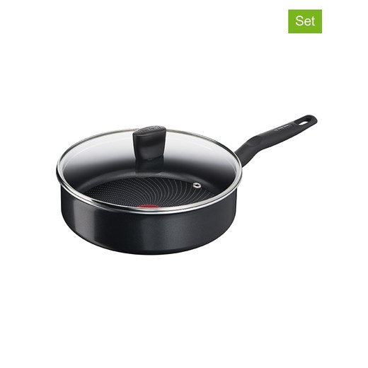 Tefal 2-częściowy zestaw &quot;Easy Cook&quot; w kolorze czarnym - Ø 24 cm ze sklepu Limango Polska w kategorii Garnki - zdjęcie 175950180