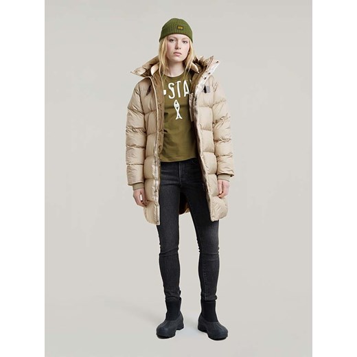 G-Star Płaszcz pikowany w kolorze beżowym M okazyjna cena Limango Polska