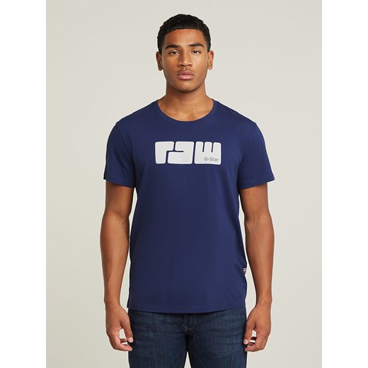 T-shirt męski G-Star z krótkimi rękawami z napisami