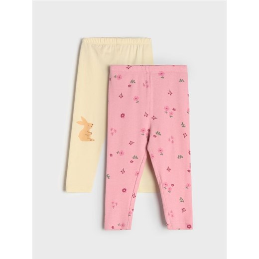 Sinsay - Legginsy 2 pack - kremowy ze sklepu Sinsay w kategorii Odzież dla niemowląt - zdjęcie 175951923