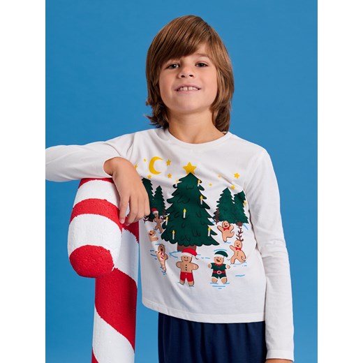 Sinsay - Piżama dwuczęściowa - kremowy Sinsay 116 Sinsay