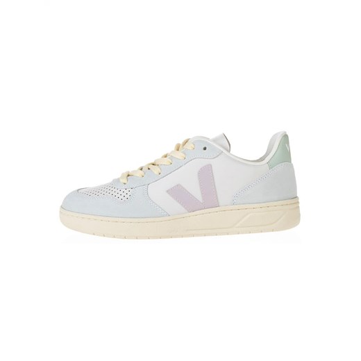 Veja Skórzane sneakersy &quot;V 10&quot; w kolorze turkusowo-jasnoróżowo-zielonym ze sklepu Limango Polska w kategorii Buty sportowe damskie - zdjęcie 175956483