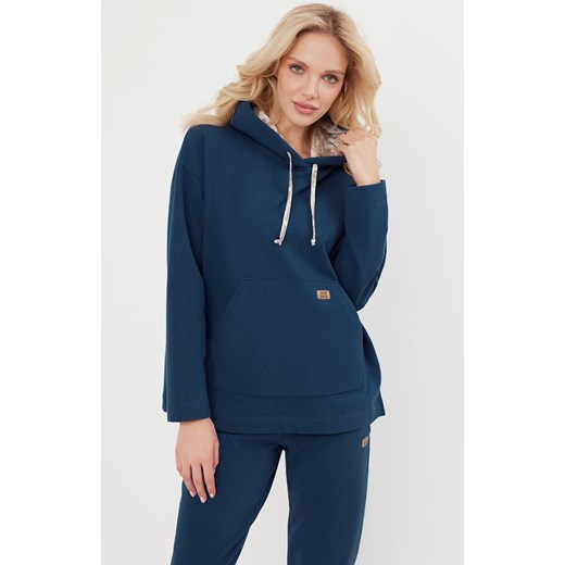 Bluza damska z długim rękawem Lagos, Kolor jeans, Rozmiar S, Italian Fashion ze sklepu Primodo w kategorii Bluzy damskie - zdjęcie 175958893