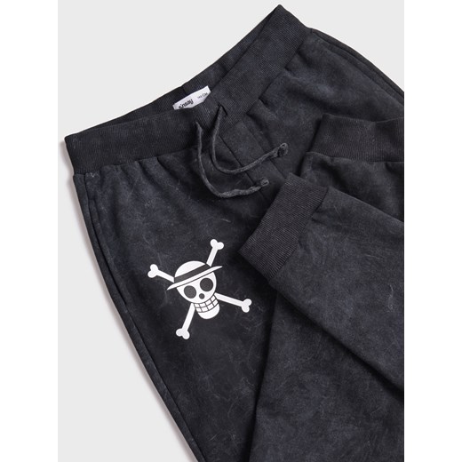 Sinsay - Spodnie dresowe One Piece - czarny Sinsay 146 Sinsay