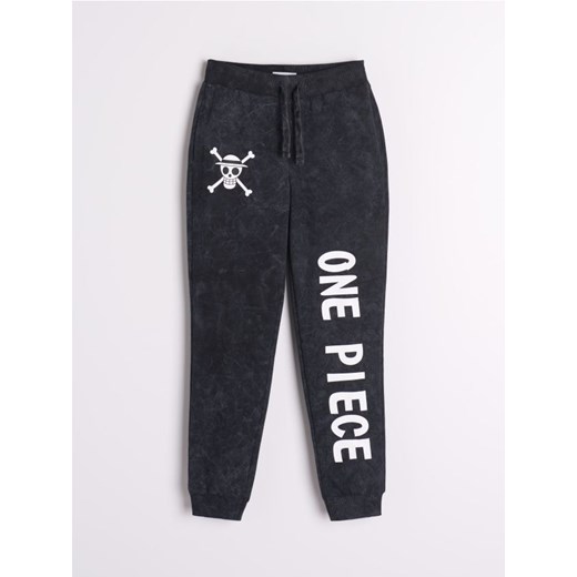 Sinsay - Spodnie dresowe One Piece - czarny Sinsay 164 Sinsay