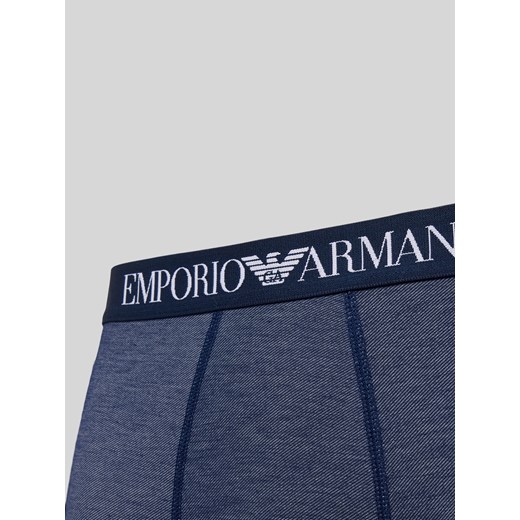 Obcisłe bokserki z elastycznym pasem z logo Emporio Armani S Peek&Cloppenburg 